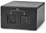 Nedis ASWI2512BK digitális audio kapcsoló 2x Toslink (ASWI2512BK)