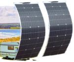  Rugalmas napelemes panel 240W, hatékony töltés 12 V -os akkumulátorokhoz, kettős USB -portokhoz, 240W 2PCS 120W