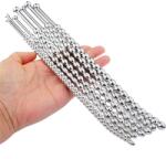 SuperLove Urethral Sounding Curved & Beaded Premium Stainless Steel Dilator Set