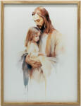  VÁSZON FESTMÉNY KERET NÉLKÜL JÉZUS BABÁT KEZEL 50x70 cm
