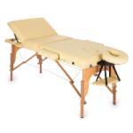 KLARFIT MT500 masa de masaj sac de spumă bej 210 cm 200 kg pliabil cu celule fine (MSS-MT 500 beige) (MSS-MT 500 beige)
