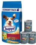 Chappi Chappi Száraz kutyatáp marhahússal, baromfival és zöldségekkel 13.5kg + Wild Farm Superfood kacsa 3x400g