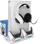 CANYON PS5 Slim/DE konzol hűtő + kontroller töltő (CND-CSPS5W-1) (CND-CSPS5W-1)