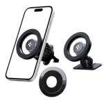 Spigen iPhone 17 SPIGEN MFT13 autós tartó szellőzőre, MagSafe, FEKETE