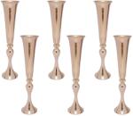  Arany trombita vázák, tartós vasszerkezet, elegáns fellendült kialakítás, Arany