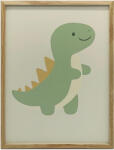  KERET FALI PLAKÁT MOSOLYGÓ DINOSZAURUS 70x100 CM FEKETE
