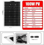  100 W rugalmas napelem, nagy hatékonyság, könnyű kialakítás, Csak 100W napenergia
