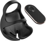 SuperLove Perfect Balls Stimulator with Remote Black Inel pentru penis