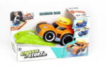 Stunt Masinuta Crash Stunt Car cu rampa, cu lumini si sunete, Portocaliu - pcone