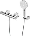 KSURO Készlet zuhanycsaptelep Ksuro 02 12002010, zuhanyfej Ksuro One Click 16003010, 37200100, 19001010 (17006010)