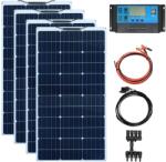  Napelemkészlet, 200 W rugalmas panelek, 12 V -os akkumulátor kompatibilitás, 400W -os készlet