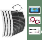  2000W -os napenergia -rendszerkészlet, nagy hatékonyságú napenergia -töltő, tartós vízálló kialakítás, 4 db vezérléssel