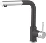 Concept BDG4527BC - Mosogató csaptelep kihúzható zuhanyfejjel 26, 9 cm gránit/fekete BDG4527BC (CO0045)