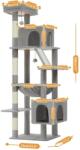 Többszintű macskafa, tágas lakások, tartós karcolóoszlopok, AMT0281Y, XL