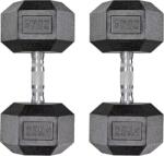 Hexagon súlyzókészlet, gumiszerkezet, több súly opció, 25 kg x 2pcs