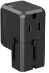 Choetech Incarcator de retea PD6038 USB-C USB-A PD 20W Travel Charger USA EU UK AU - Black- - pcone