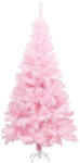  Nordmann King 2D-s műfenyő, 210 cm, rózsaszín, 1000 ág, stabil talppal, 120 cm alsó átmérő, kihajtható ágakkal, dús kivitel (HOP1001385-4)