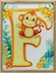  VÁSZONFESTÉS A FALRA MERRY ' F' MONKEY PREMIUM-AL 50x70 CM