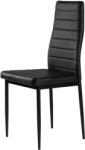 ModernHOME kárpitozott Étkezőszék szett 4db - Fekete