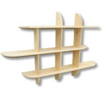 Komforttéka Zsolt 3-as fenyő falipolc - pepita