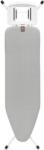 Brabantia Vasalódeszka 1240X380 mm - B Méret, Fix Vasalótámasz, D=22 mm Fehér Váz, Metalizált Szürke Huzat - 243424 Vasalódeszka