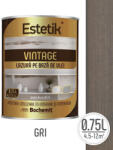 Estetik Vintage Lazura lemn ESTETIK VINTAGE 0.75L GRI, protectie UV (ESTKVINT-GRI-0.75L)