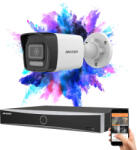 Hikvision 1 biztonsági kamerás IP kamera rendszer 8MP színes éjjellátással