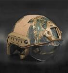 DRAGOWA Tactical Tactical Helmet Fast MH töltőszemüveggel, Digital Woodland