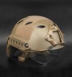 DRAGOWA Tactical Taktikai sisak Fast PJ Bolt szemüveggel, prérifarkas