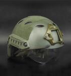 DRAGOWA Tactical Gyors PJ taktikai sisak szemüveggel Bolt, olívazöld (tanúsítvány nélkül)