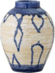 Bloomingville Vază decorativă Avon, 16 cm, albastru-bej (82072523)