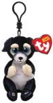 Ty Beanie Bellies Ranger Fekete Kutya Plüss Clip 8, 5 cm (TY43113)