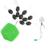 ZFISH Tungsten Ovális Gyöngyök - 10 db 4 mm (ZF-6626)