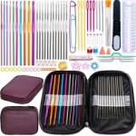 Retoo 100 db-os horgoló készlet, tokban, RT (O514)