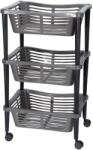 HomeandMode Konyhai 3 szintes zsúrkocsi, 60 cm (052000010)