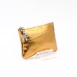 Amnisu óarany ívelt egy cipzáras bőr kulcstartó c2003