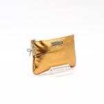 Amnisu óarany ívelt egy cipzáras köves bőr kulcstartó d2003