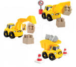 Ecoiffier Építőjáték munkagép Abrick Écoiffier buldózer/markológép/teherautó 10-12 darabos 18 hó-tól (ECOP16109)