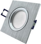 Avide GU10 Keret Négyzetes Alu (ABGU10F-ALU-S) (ABGU10F-ALU-S)