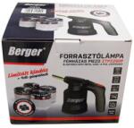 Berger forrasztólámpa fémházas, piezo + 4db gázpalack (050101-0081)