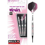 BULL'S Darts dart szett Bull's Virgirl VR1 soft 18gr Gravírozott