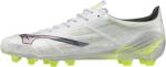 Mizuno Alpha II Elite FG stoplis focicipő, fehér - fluozöld (P1GA256209)
