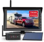 CARMAXER Vezeték nélküli akkus Tolatókamera és Monitor szett Kamionra, teherautóra, lakóautóra, lószállítóba (Autovox RVW solar4) (Rvw-solar4)