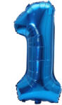  1-es Szám Óriás Fólia Lufi Kék 105cm