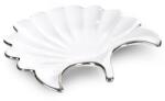 Eurofirany Abbi dekoratív tál Fehér/ezüst 25x25x4 cm