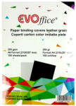 EVO Hátlap, A4, 250 g. bőrhatású 100 db/csomag, Evo fekete (EV8B06NE)