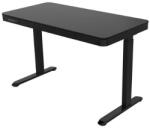  Elektromosan állítható magasságú Okosasztal, 72-122 cm, 4 memóriás, fiókos, USB-A, USB-C, FEKETE színben