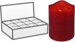  Led Gyertya 70X90Mm Villogó Időzítővel, Piros