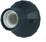 Gao 0513072555 Foglalat E27, oldalfali/mennyezeti foglalat, Ø 83 mm fekete 0513072555 (0513072555)