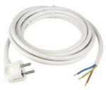 GAO 77333 Csatlakozóvezeték földelt dugóval, 3m, H05VV-F 3x1.5, fehér (77333)